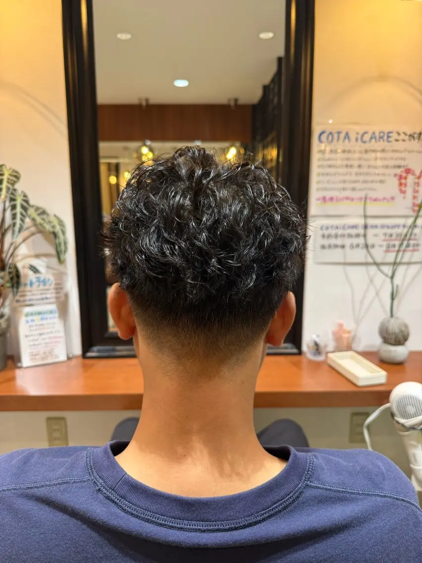 パーマ メンズ カット パーマ 平河 良太のヘアスタイル