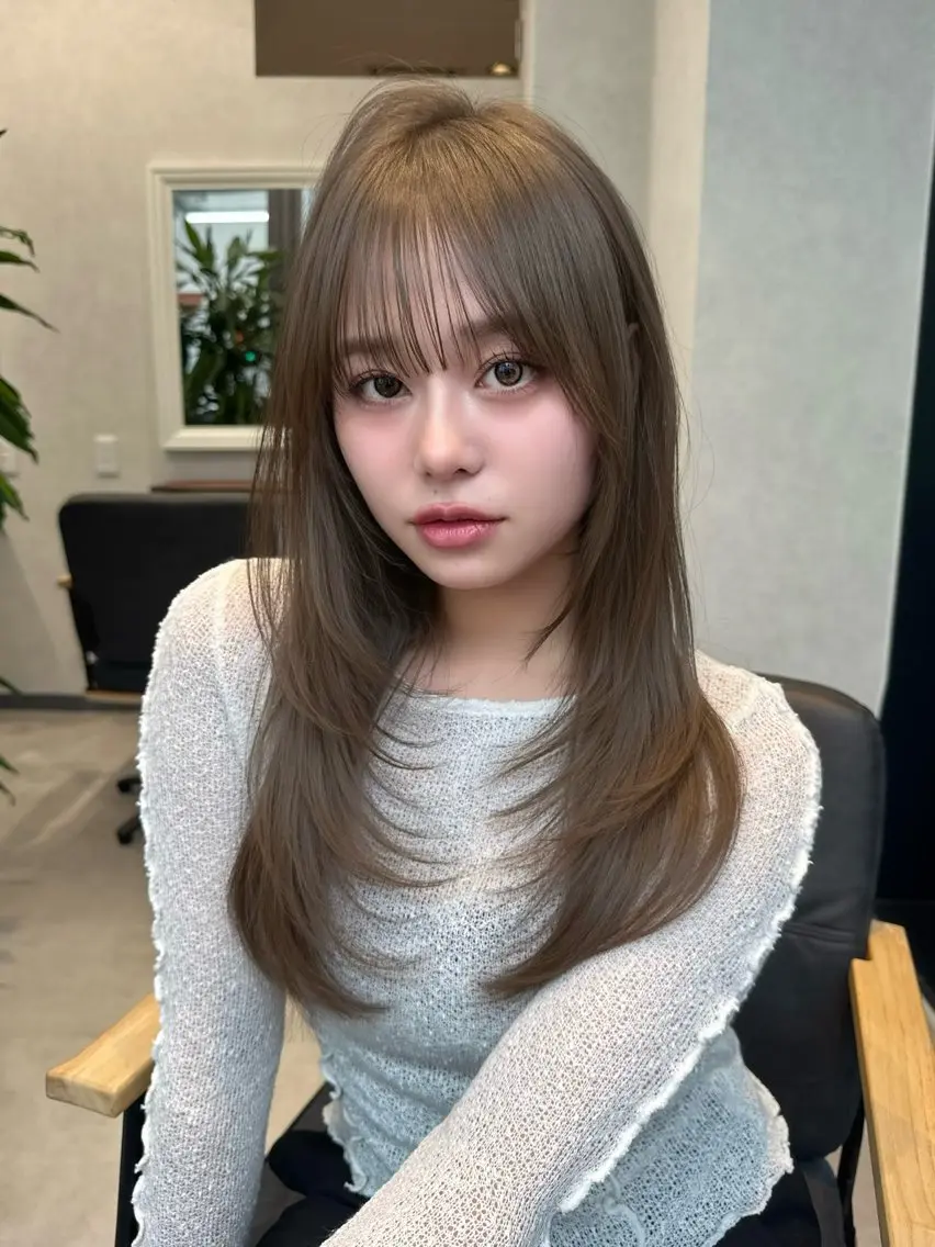 ご新規様限定🎀お悩み解決♪骨格補正カット+10分ヘッドスパ無料+トリートメント+スタイリングの写真
