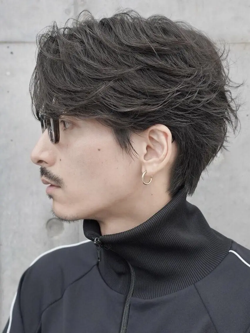 ショート パーマ メンズ 伊藤 蒼彩のヘアスタイル