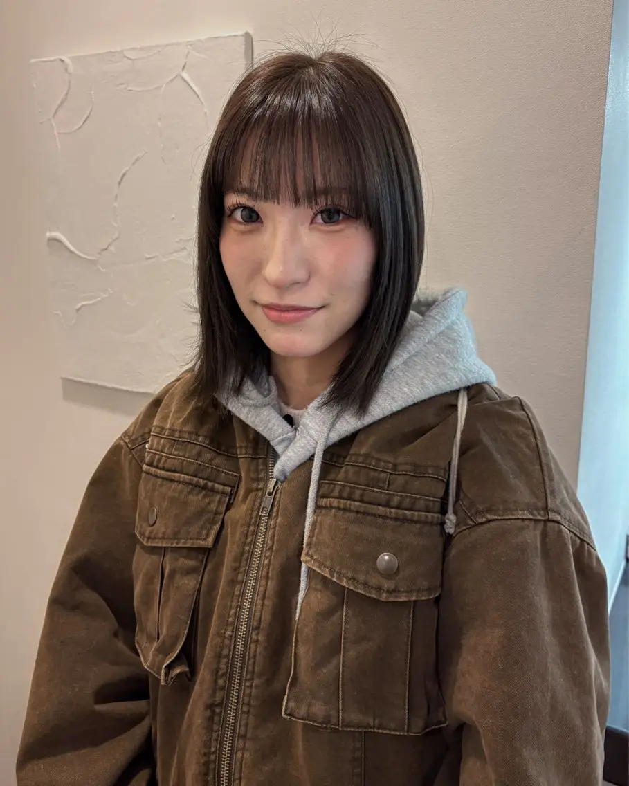 ミディアム カラー ヘアカラー 峰尾 陽斗のヘアスタイル