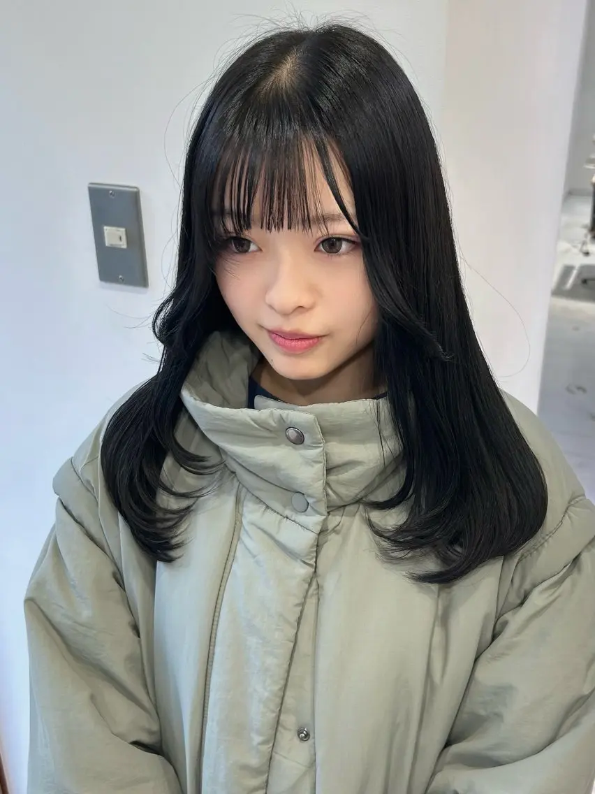 ロング カット トリートメント レイヤーカット⛓ hina🩶のヘアスタイル