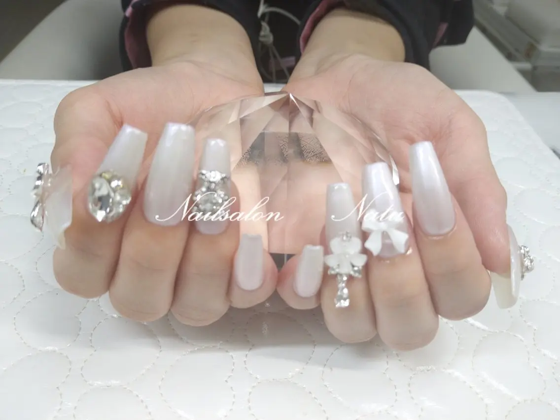 ネイル 長さ出し nailsalon Natuのネイルデザイン