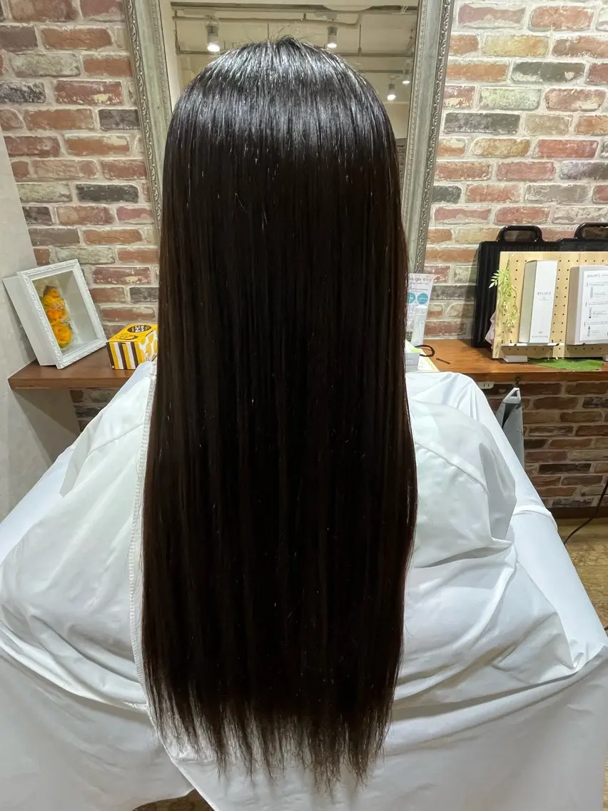 ロング 縮毛矯正 髪質改善 石崎廉のヘアスタイル