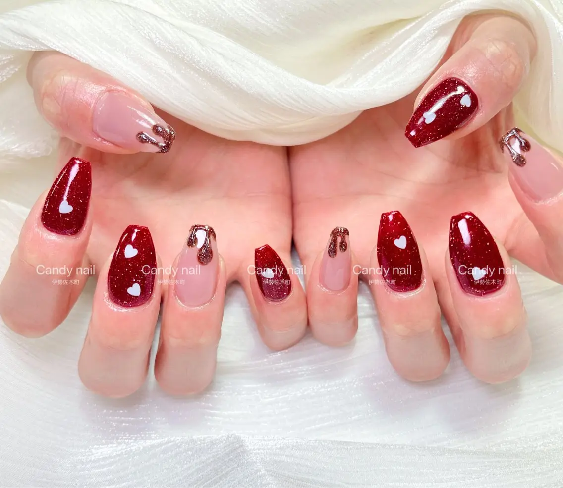 ネイル ハンドネイル candy nail 韓国風ワンホンネイルのネイルデザイン