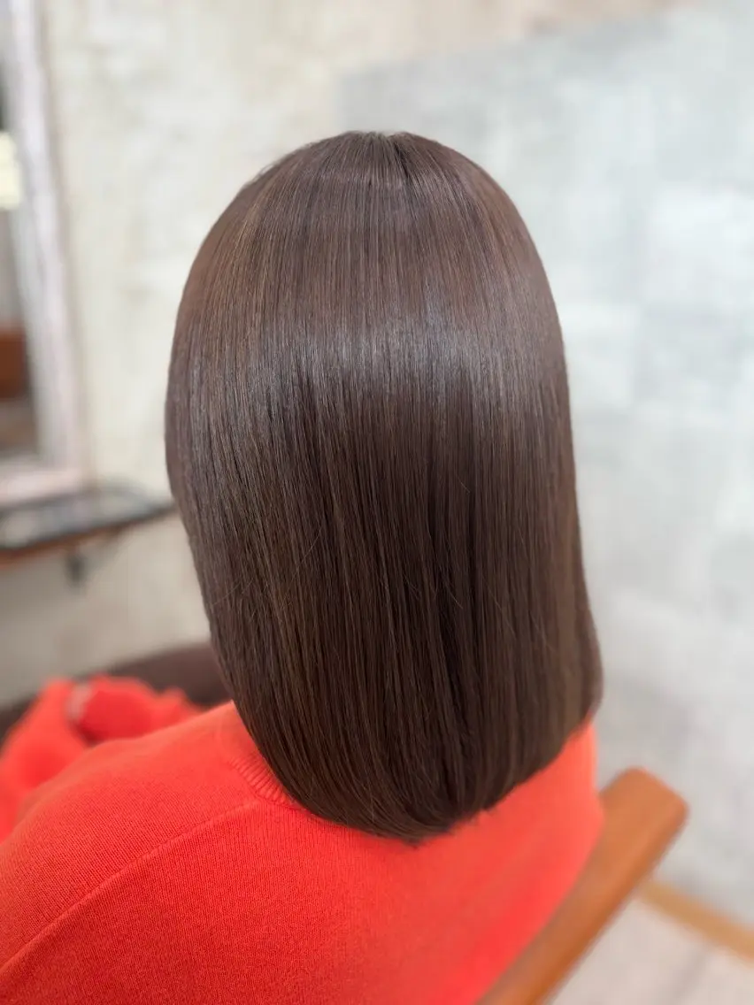 ミディアム カラー アッシュ ベージュカラー ハイライトカラー ハイライト Misaki ミサキのヘアスタイル