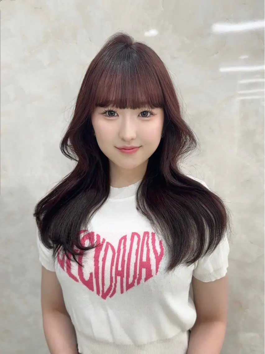 セミロング 森田 真由香のヘアスタイル