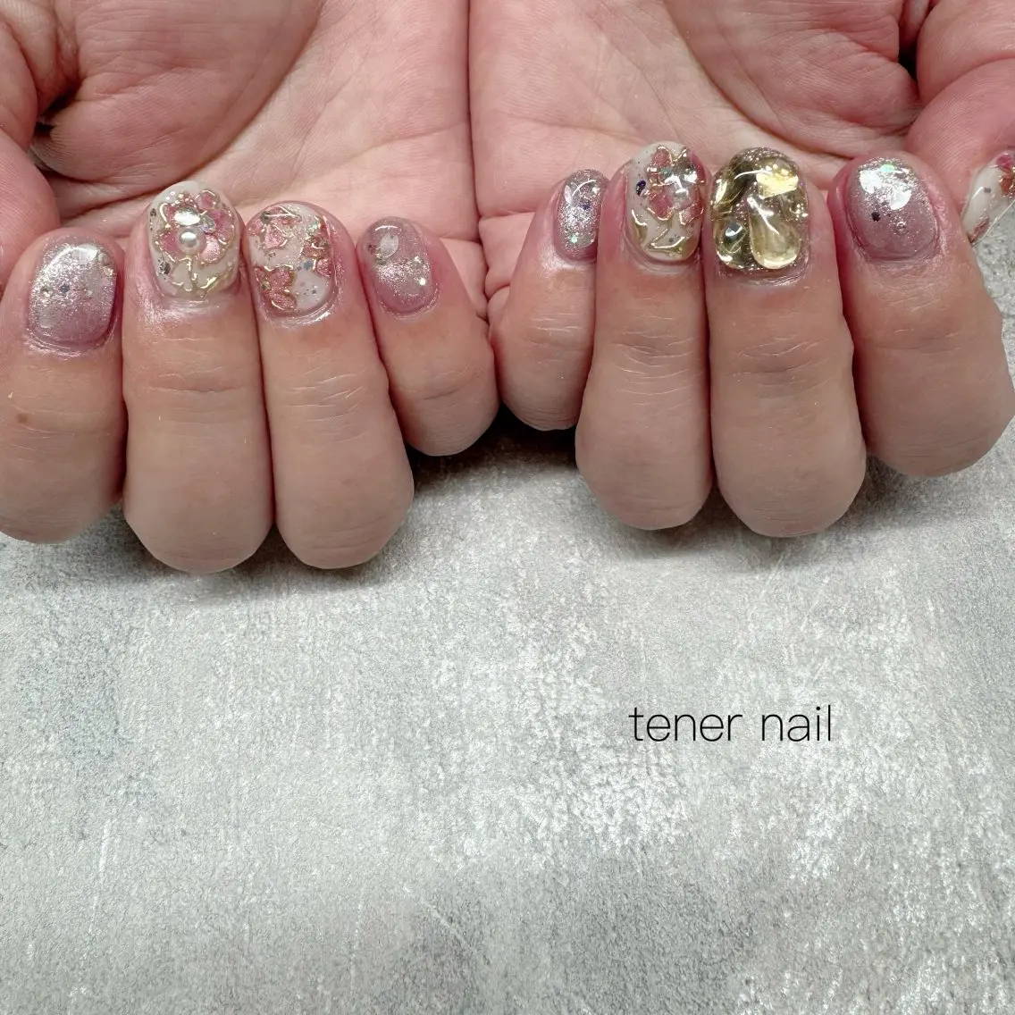 ネイル 春ネイル ハンドネイル テネルネイル tener nailのネイルデザイン