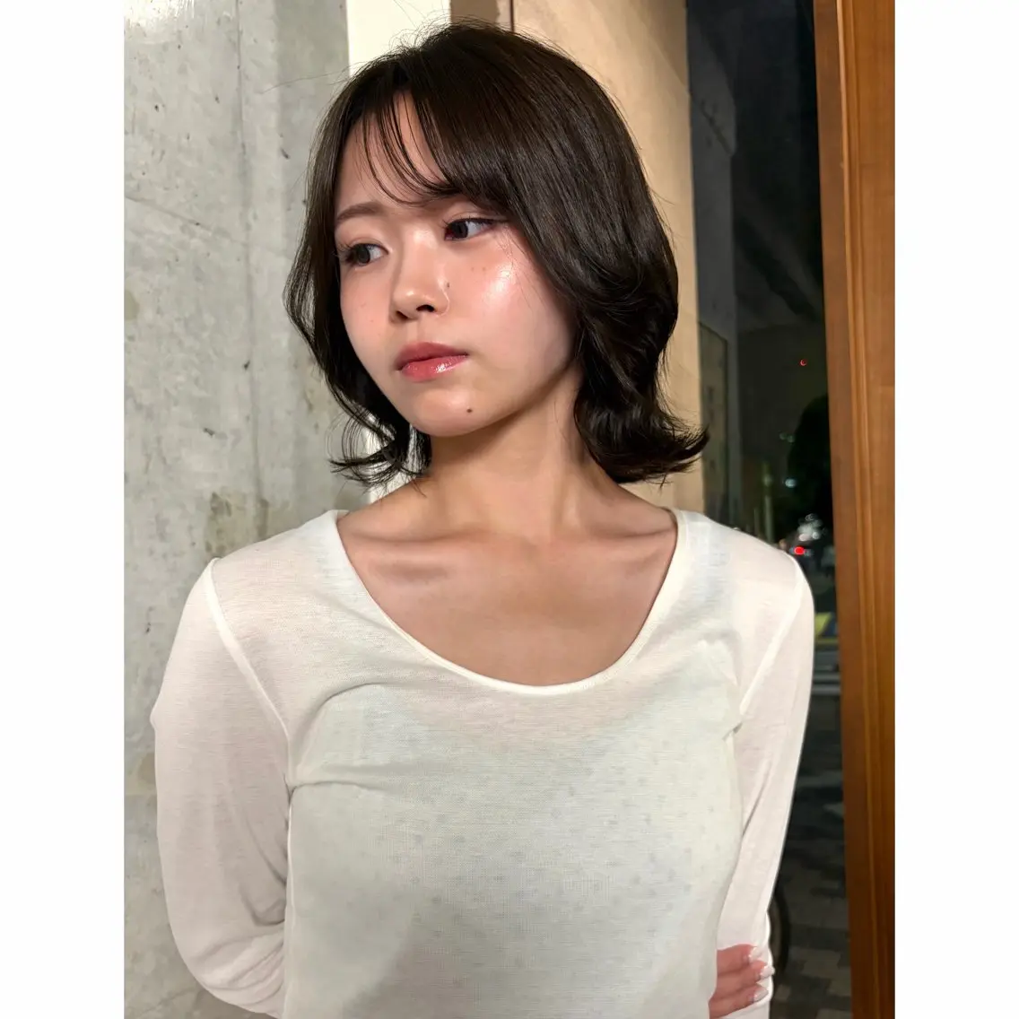カラー ヘアカラー 佐藤 穂果のヘアスタイル
