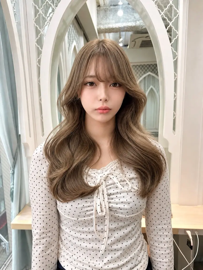 ロング カラー ヘアカラー トリートメント 透明感カラー /縮毛矯正/まなやのヘアスタイル