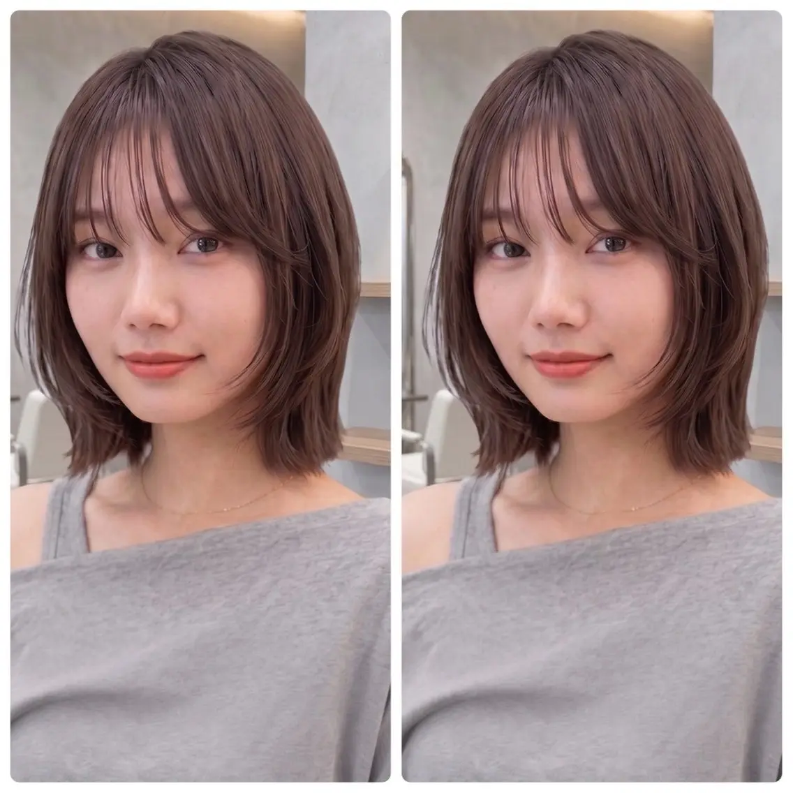 ミディアム 🪞骨格補正ボブ🪞 モテレイヤーボブ🤍のヘアスタイル