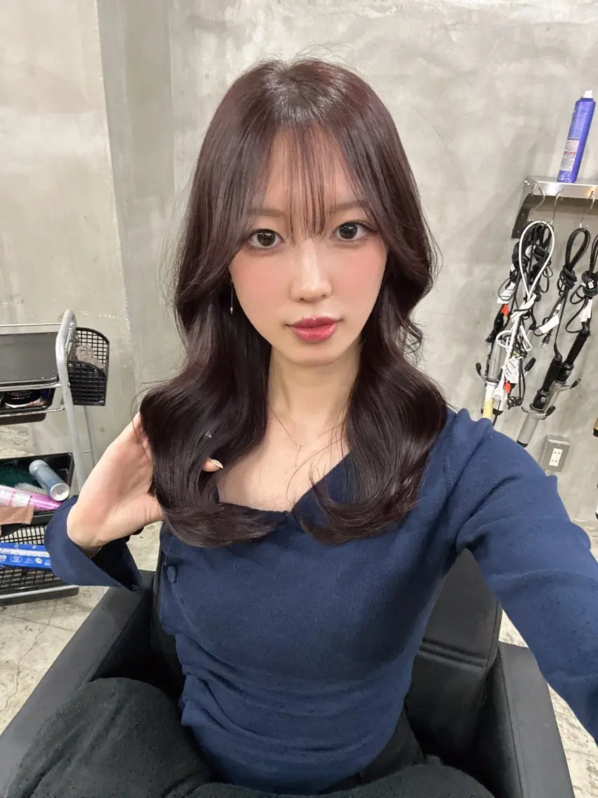 セミロング カラー カット ヘアカラー トリートメント 健太郎 髪質改善/透明感のヘアスタイル