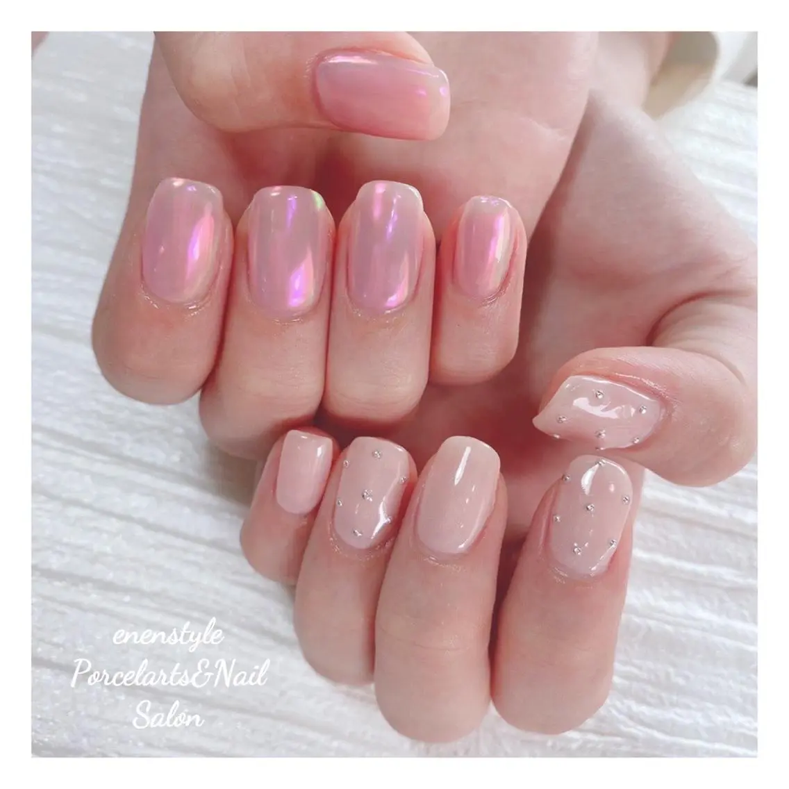 ミディアム ネイル 🐾enen style 🐾のネイルデザイン