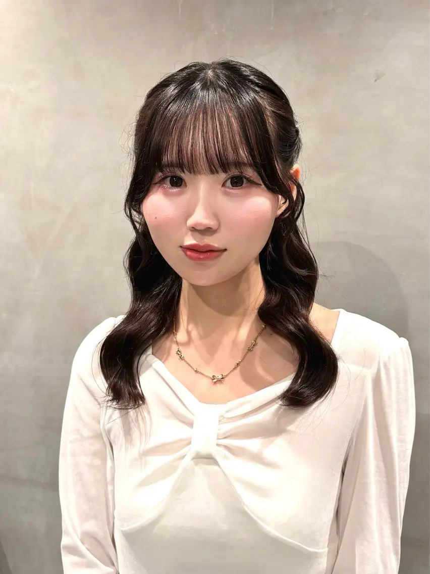 ヘアアレンジ ヘアセット 透明感カラー💎 アレンジ🩰Rimiのヘアスタイル