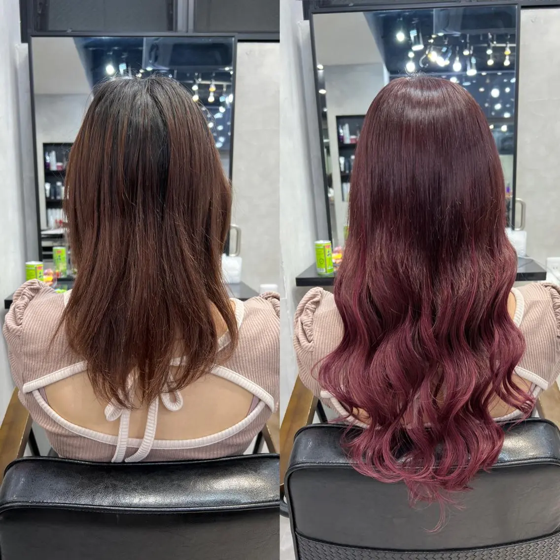 セミロング カラー ヘアアレンジ シールエクステ アッシュ バレイヤージュ ベージュカラー ブリーチ カット ヘアカラー エクステ ar+ ❤︎ maiのヘアスタイル