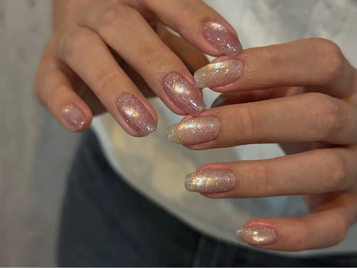 ネイル フレンチネイル マグネットネイル 持ち込み ニュアンスネイル ワンカラーネイル ハンドネイル LINEA.nail Kozueのネイルデザイン