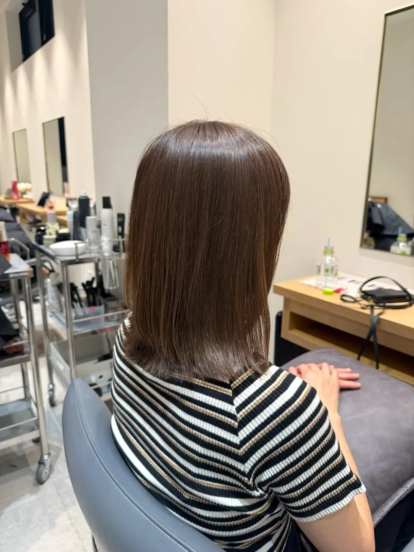 ミディアム カット ヘアカラー fumika ☪︎⋆のヘアスタイル