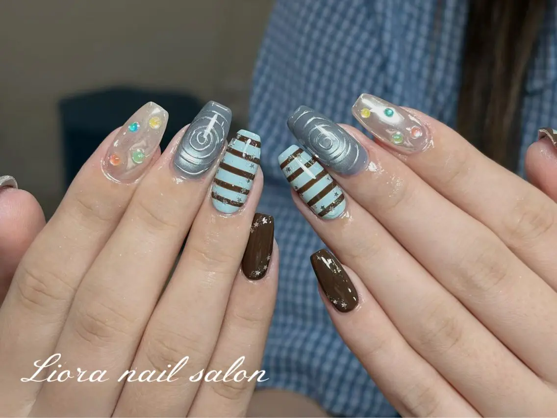 ネイル チークネイル フットネイル フレンチネイル ジェルネイル ガーリー ハンドネイル Liora nailのネイルデザイン