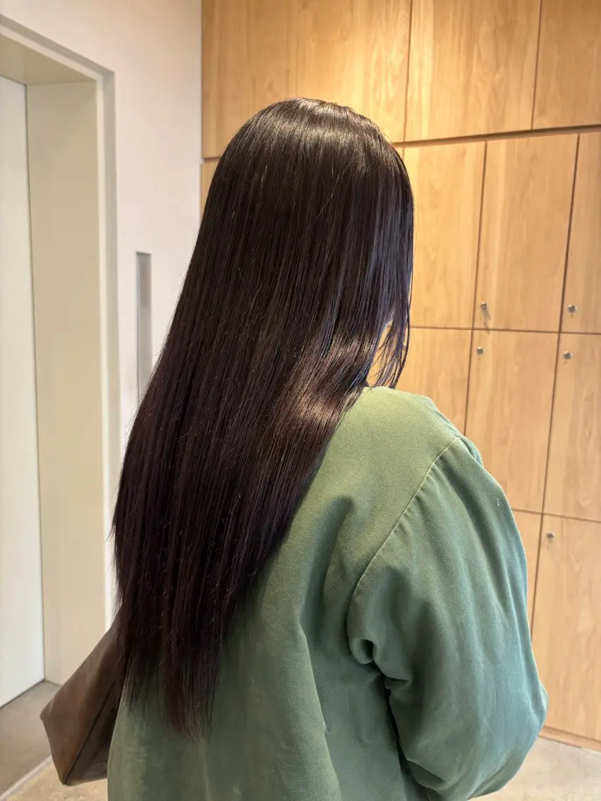 ロング 無料カットモデル募集 暖色カラー🎀のヘアスタイル