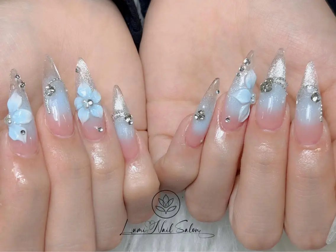 ネイル 長さ出し フットネイル ジェルネイル マグネットネイル 持ち込み ハンドネイル Lumi Shinokuboのネイルデザイン