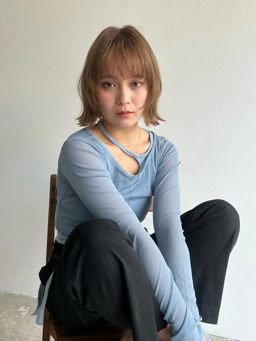 ショート ヘアカラー vince. moekoのヘアスタイル