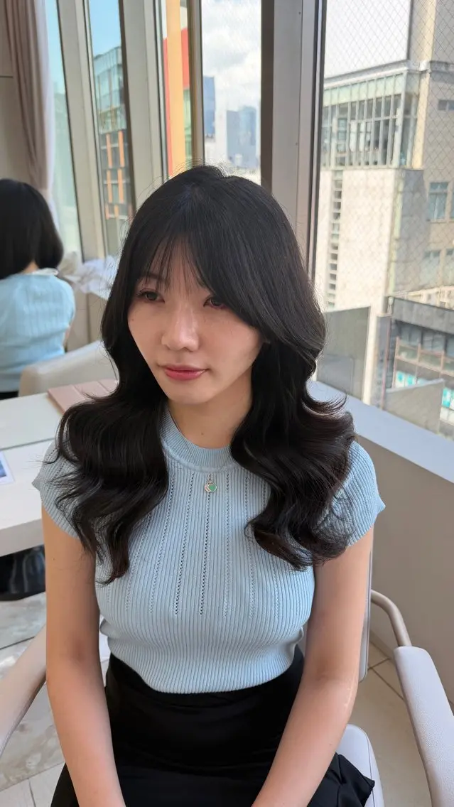 ロング 齋藤 俊知のヘアスタイル