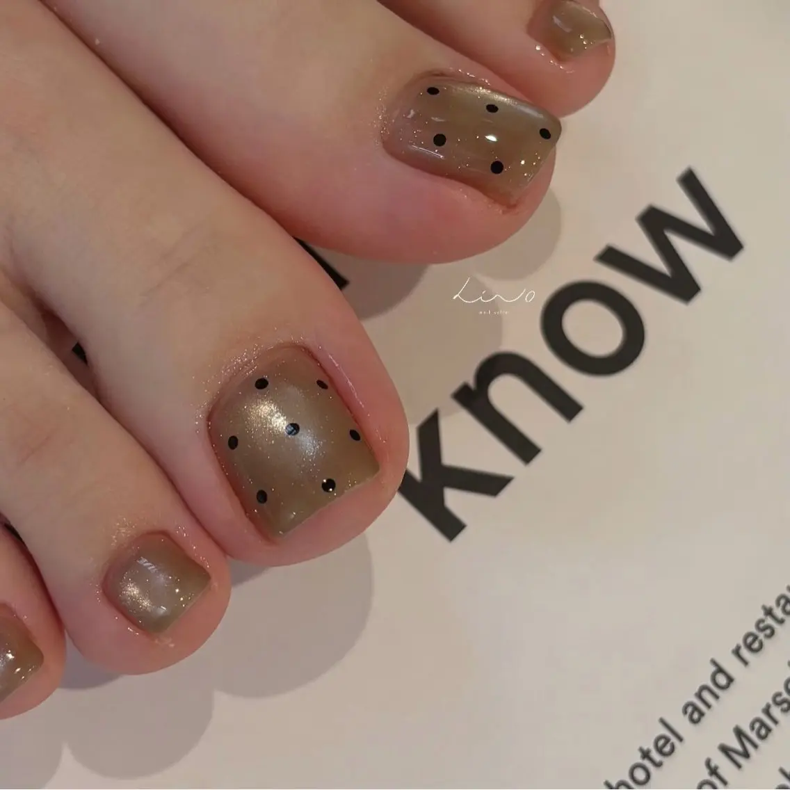 ネイル ニュアンスネイル ショートネイル フットネイル nail salon linoのネイルデザイン