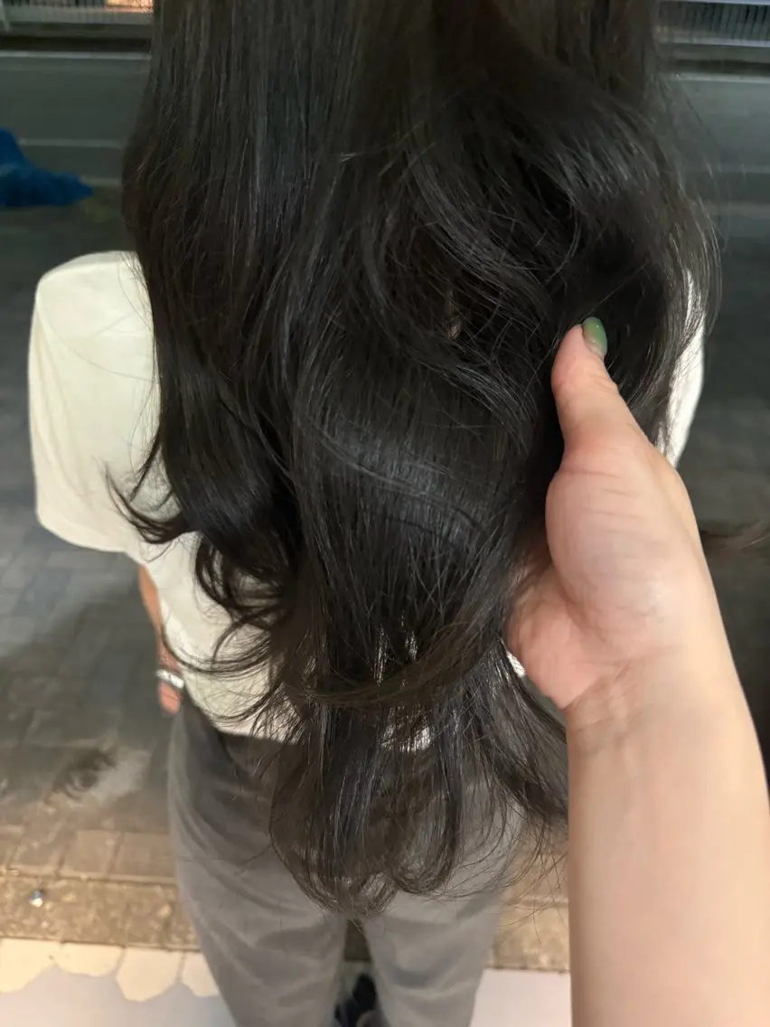 カラー ヘアカラー サクラ /ワンカラーのヘアスタイル