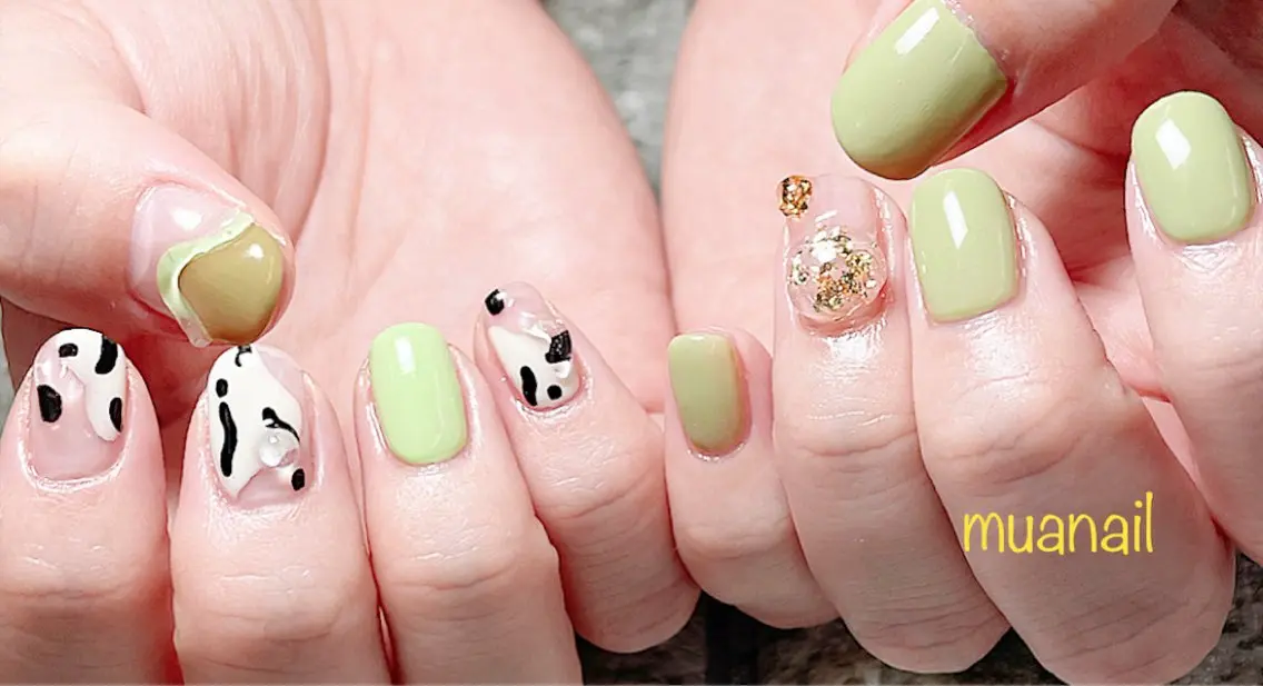 ネイル ぷっくりネイル ハンドネイル mua nail mikiのネイルデザイン