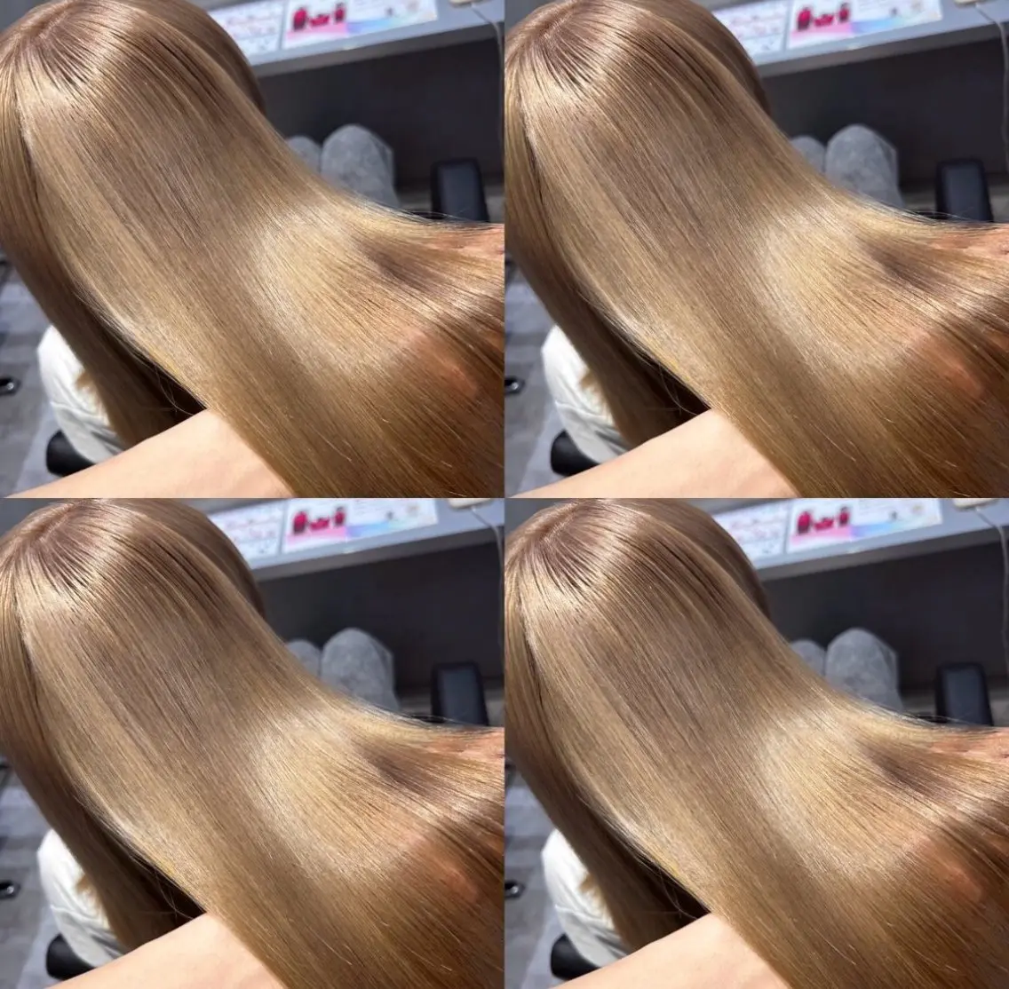 ロング カラー ヘアカラー トリートメント 髪質改善 /美髪矯正🫧ゆたかのヘアスタイル
