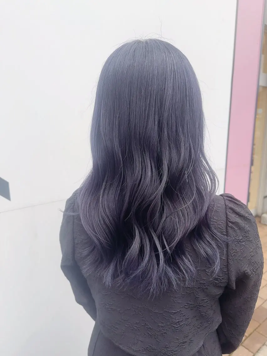 ロング カラー カット ヘアカラー 💘韓国カラー💘 クルミのヘアスタイル