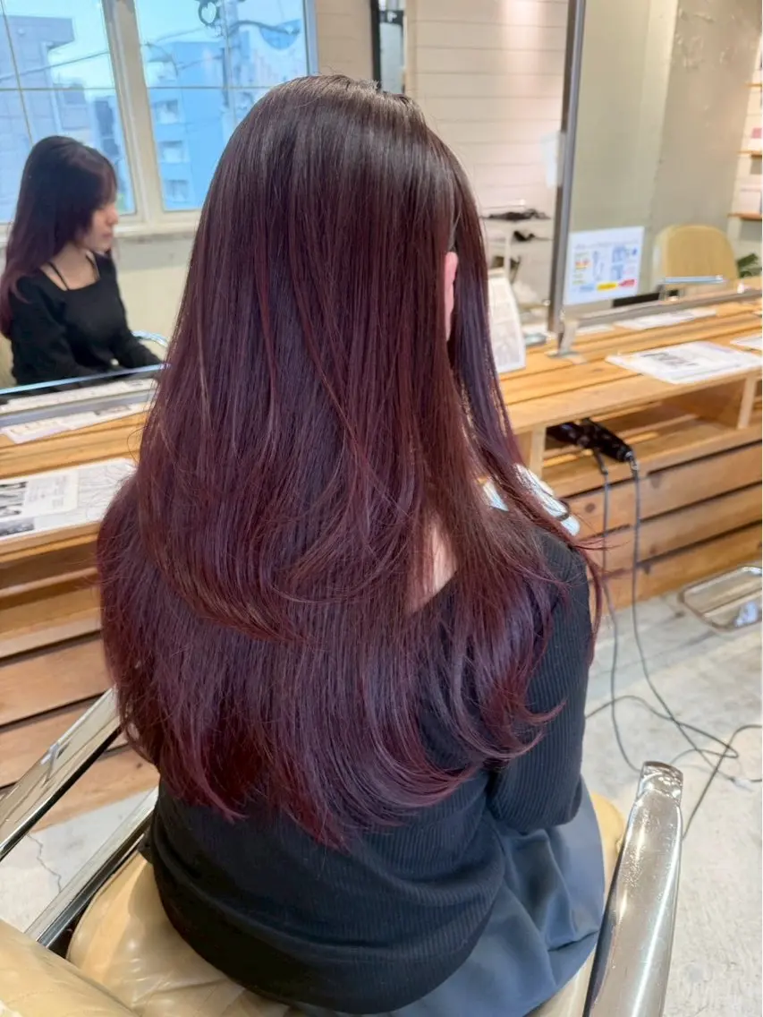カラー パーマ ヘアカラー 透明感カラー☘️ /meiのヘアスタイル