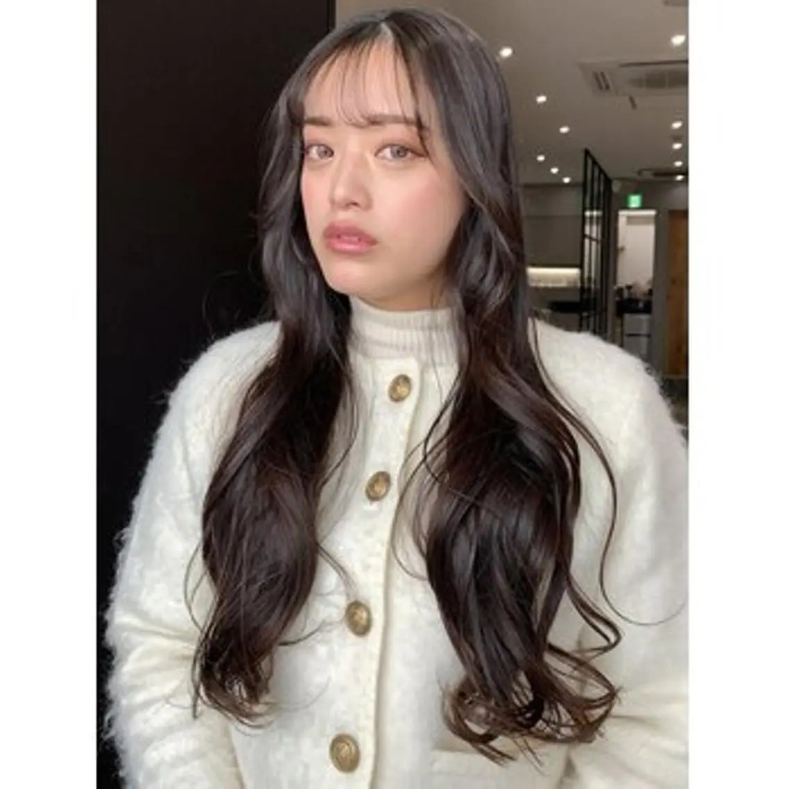 ロング カット ヘアカラー トリートメント アレンヘアー 阪神尼崎店のヘアスタイル