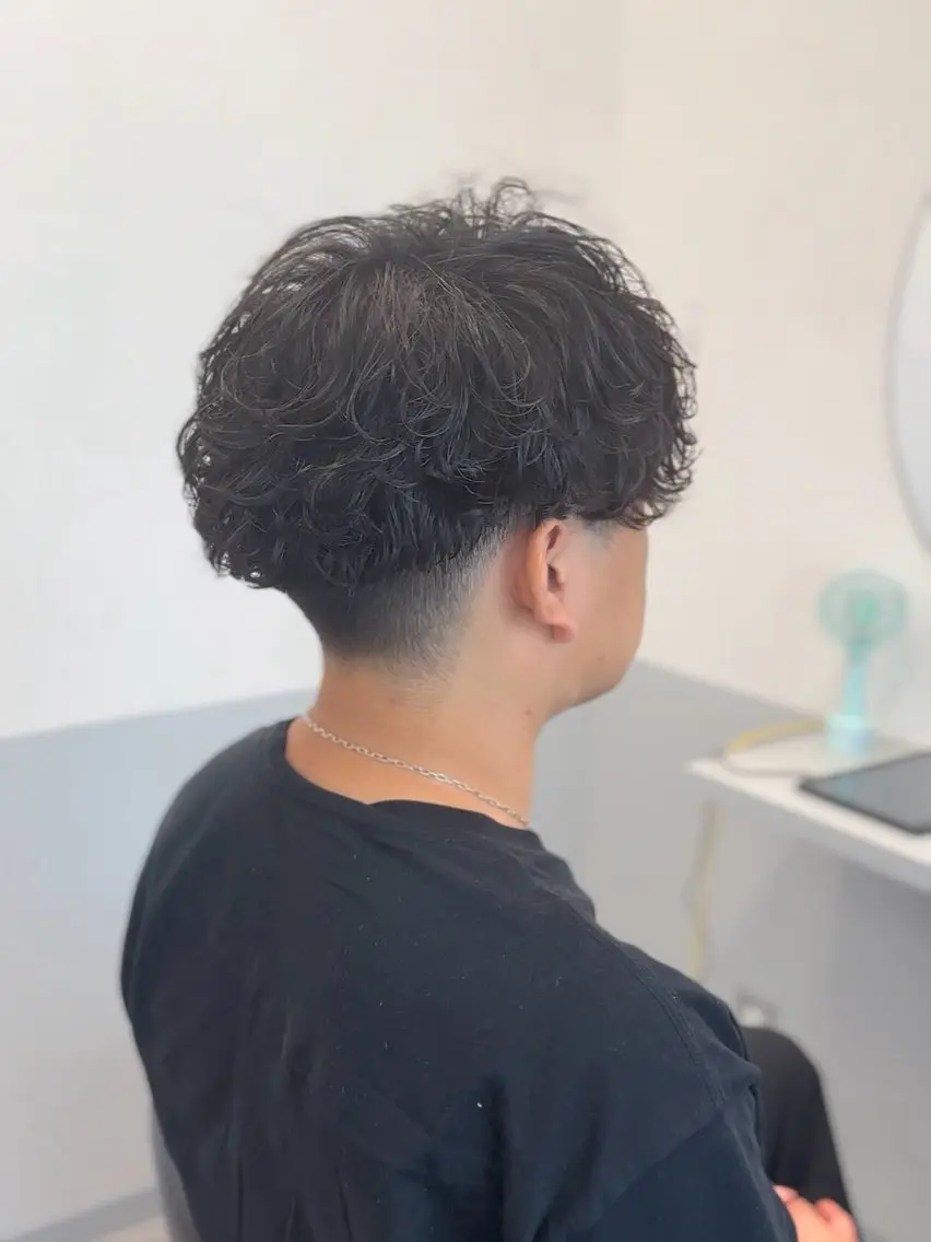 ショート パーマ メンズ カット パーマ トリートメント ヘッドスパ 【tocca茨木】 MOMOKAのヘアスタイル