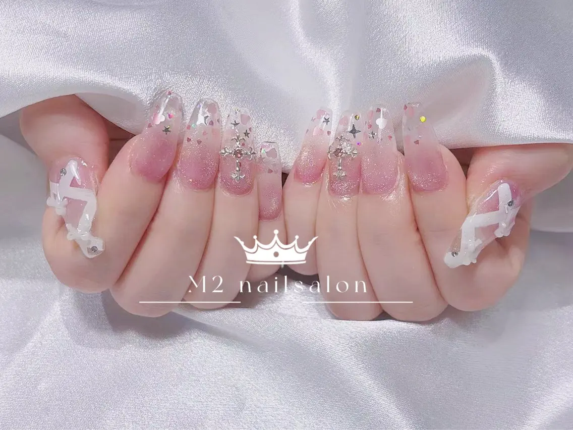 ネイル ハンドネイル 長さだし専門店 M2　rikaのネイルデザイン