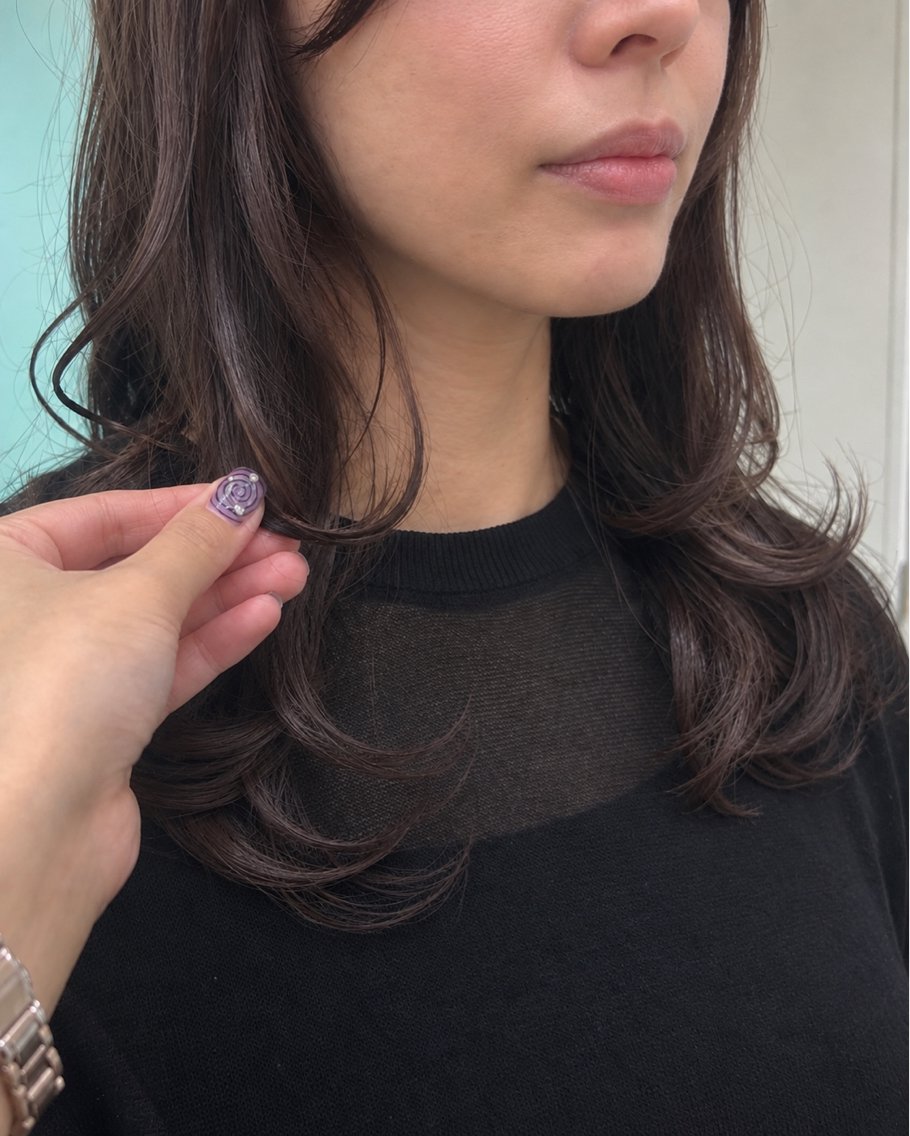 ロング カラー レイヤーカット 似合わせカット カット トリートメント HONOKA ボブ得意/尼崎のヘアスタイル