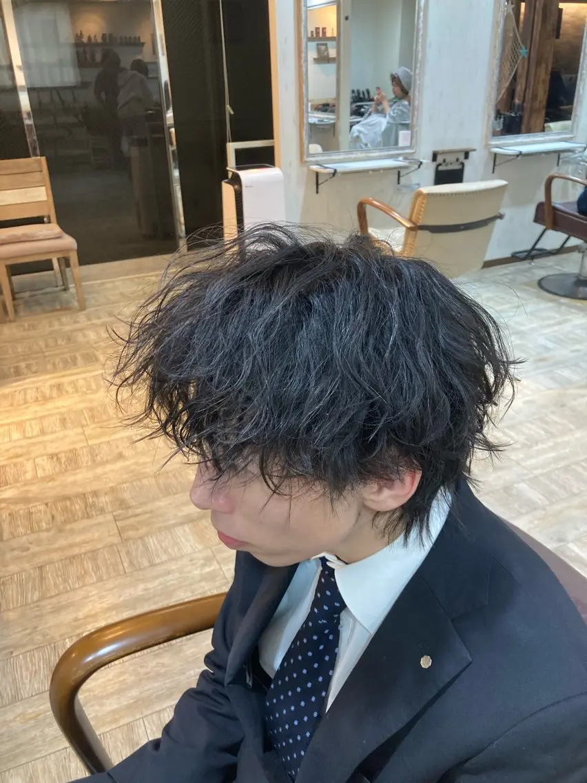 ショート ヘアアレンジ メンズ ヘアセット 💥桜木町メンズ専門 💥ルキのヘアスタイル
