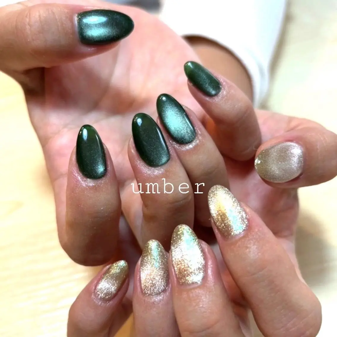 ネイル ハンドネイル umber 三茶1分のネイルデザイン