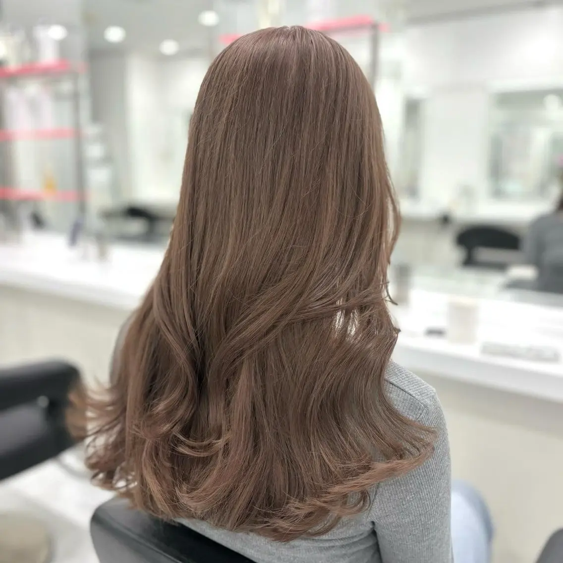 ロング カラー カット ヘアカラー 韓国トレンドヘア🤍 Chima🤍のヘアスタイル