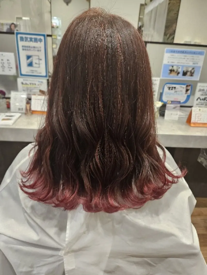 セミロング カラー ヘアカラー 関口 友菜のヘアスタイル