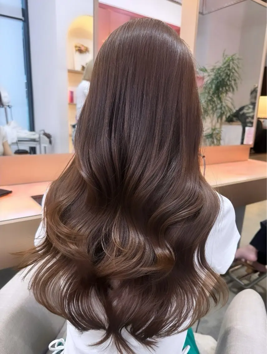 ロング カット レイヤー/ベージュ 🫧名古屋YURIのヘアスタイル