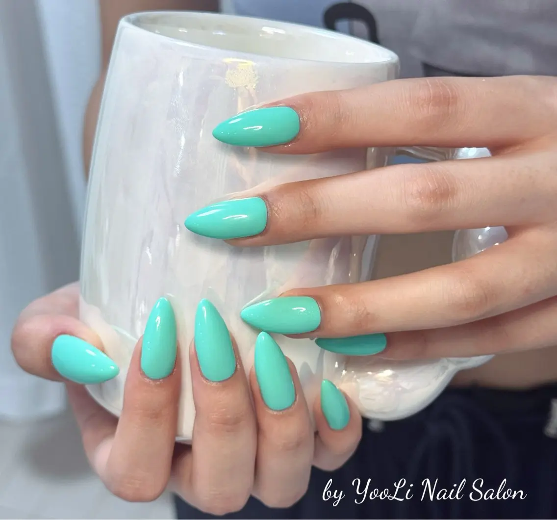 ネイル アートネイル オーロラネイル チークネイル フレンチネイル ガラスフレンチ ハンドネイル 🎀🎀YooLi Nail Salonのネイルデザイン