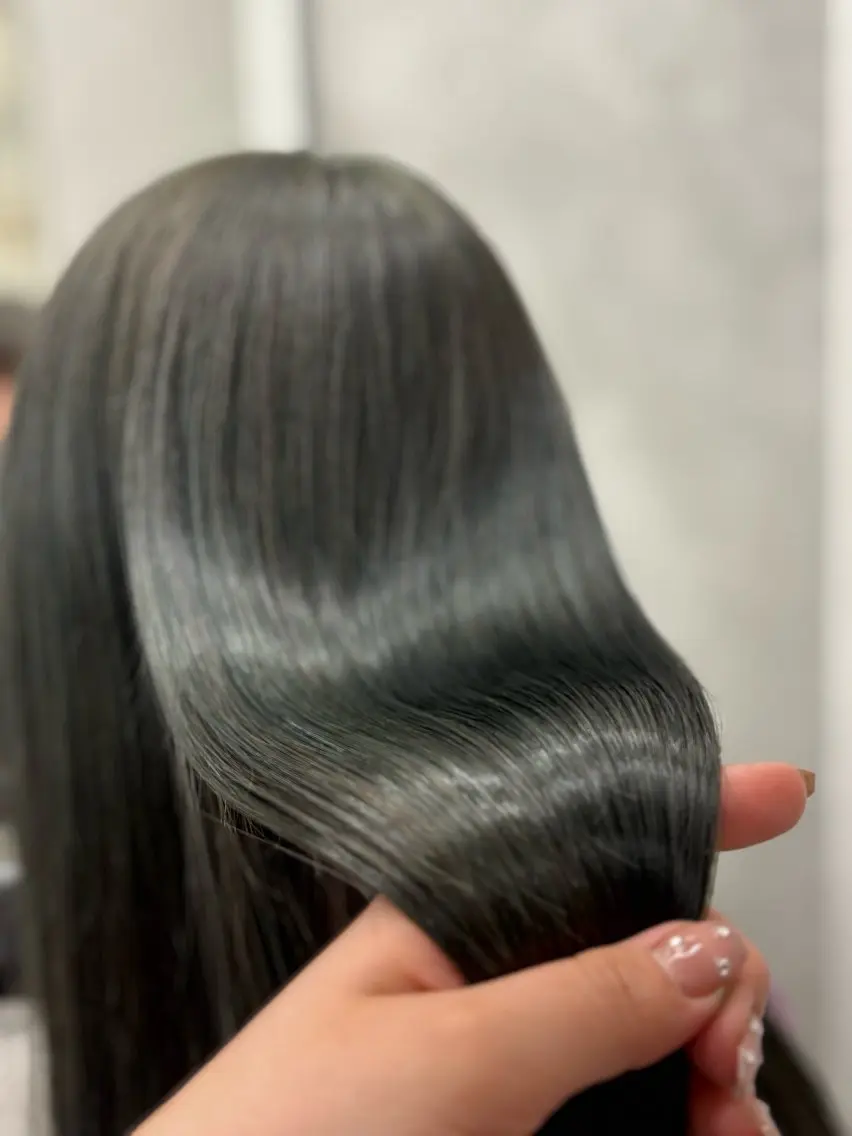 ロング カラー 髪質改善 縮毛矯正 トリートメント ヘアカラー 縮毛矯正 トリートメント すぐ巻ける縮毛矯正 🍀勝倉　麗のヘアスタイル