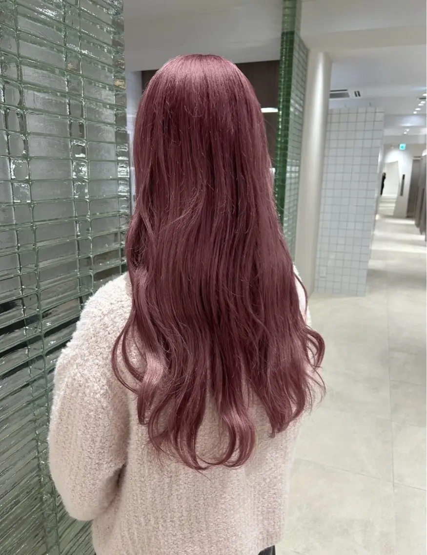 セミロング カラー ヘアアレンジ メンズ ‎透明感×艶髪 ‎🫒maki🎀のヘアスタイル