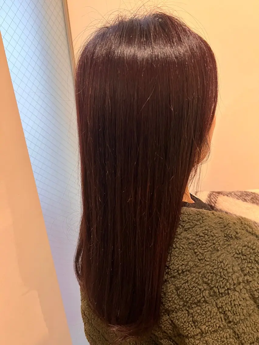 カラー ヘアカラー 透明感カラー✨ 縮毛矯正のヘアスタイル