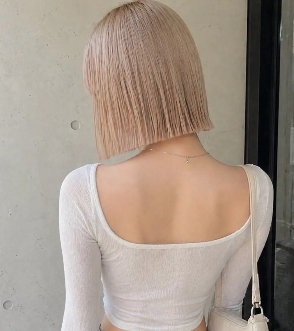 ショート 切りっぱなしボブ ボブ 🤍アヤナ / emme🤍のヘアスタイル