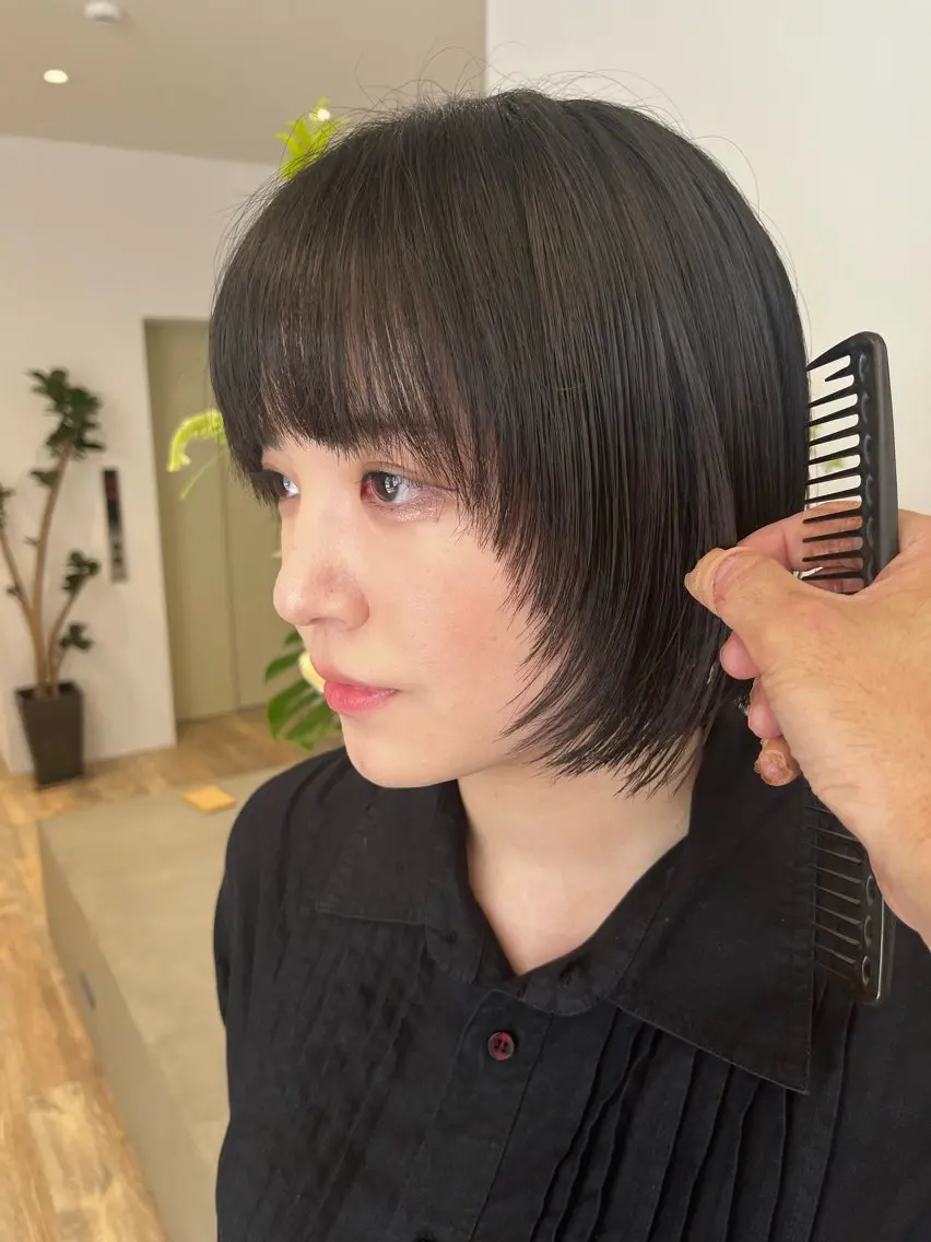 ショート ボブ 顔まわりレイヤー 顔周りカット レイヤーカット ⭐️ショートの匠⭐️ Say.岩井のヘアスタイル