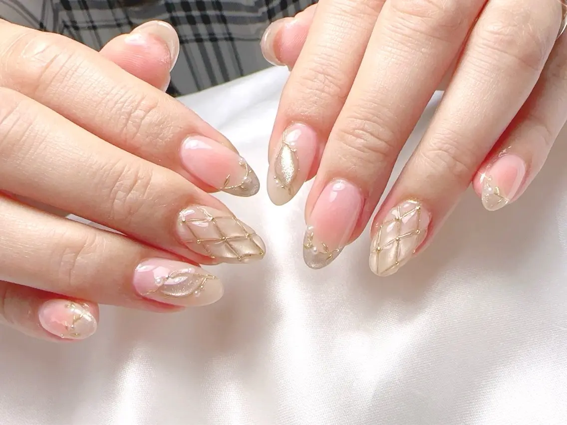 ネイル ハンドネイル Cherie PINKのネイルデザイン