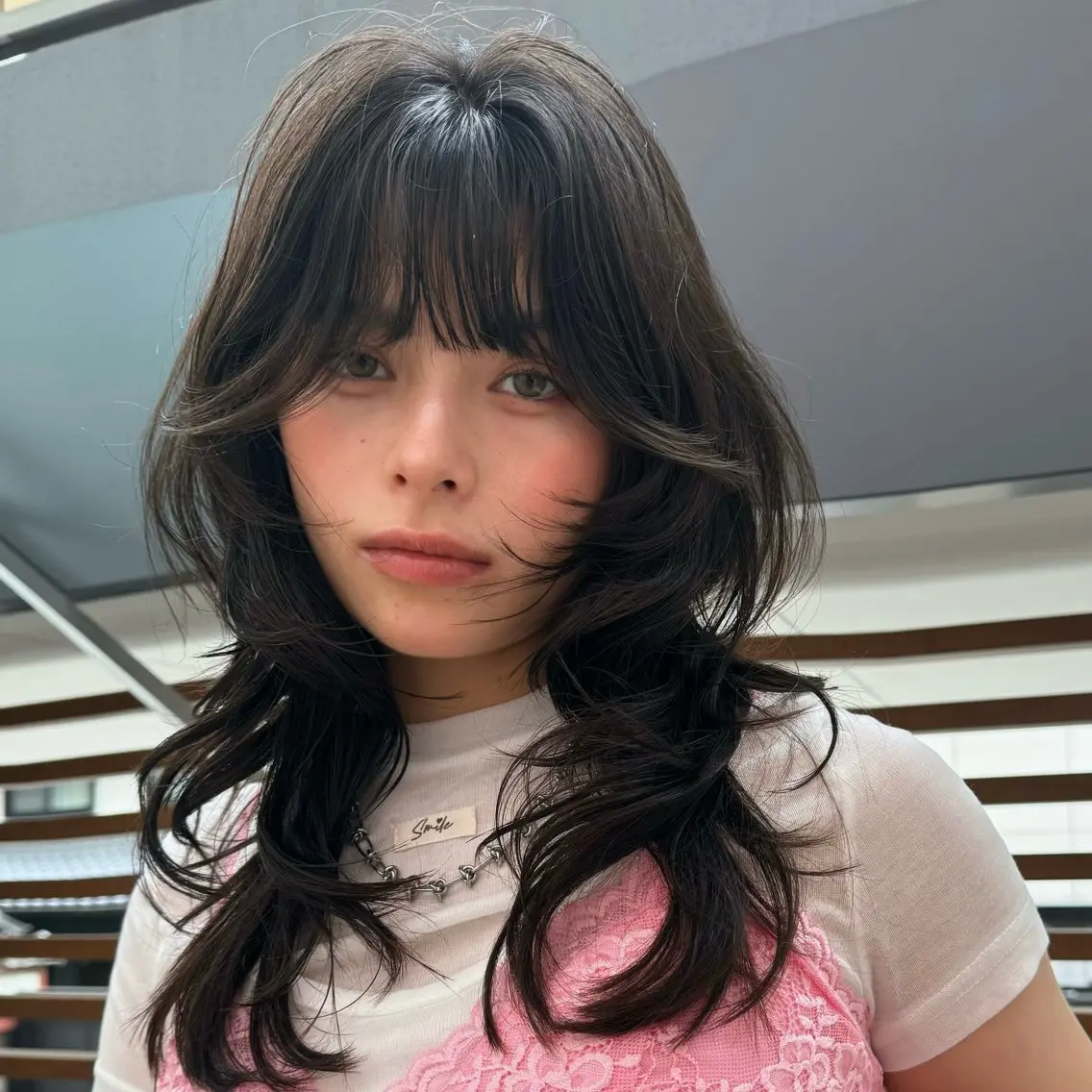 セミロング カット ヘアカラー トリートメント 🩵縮毛矯正・ボブ 岩原朋也🩵のヘアスタイル