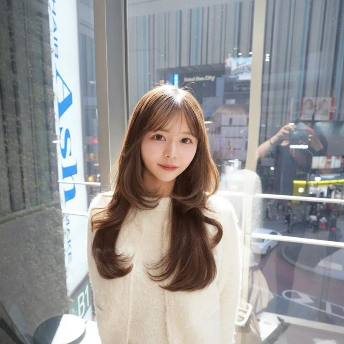 ロング カット ヘアカラー トリートメント ♡大人カワイイ hair♡徳井はやとのヘアスタイル