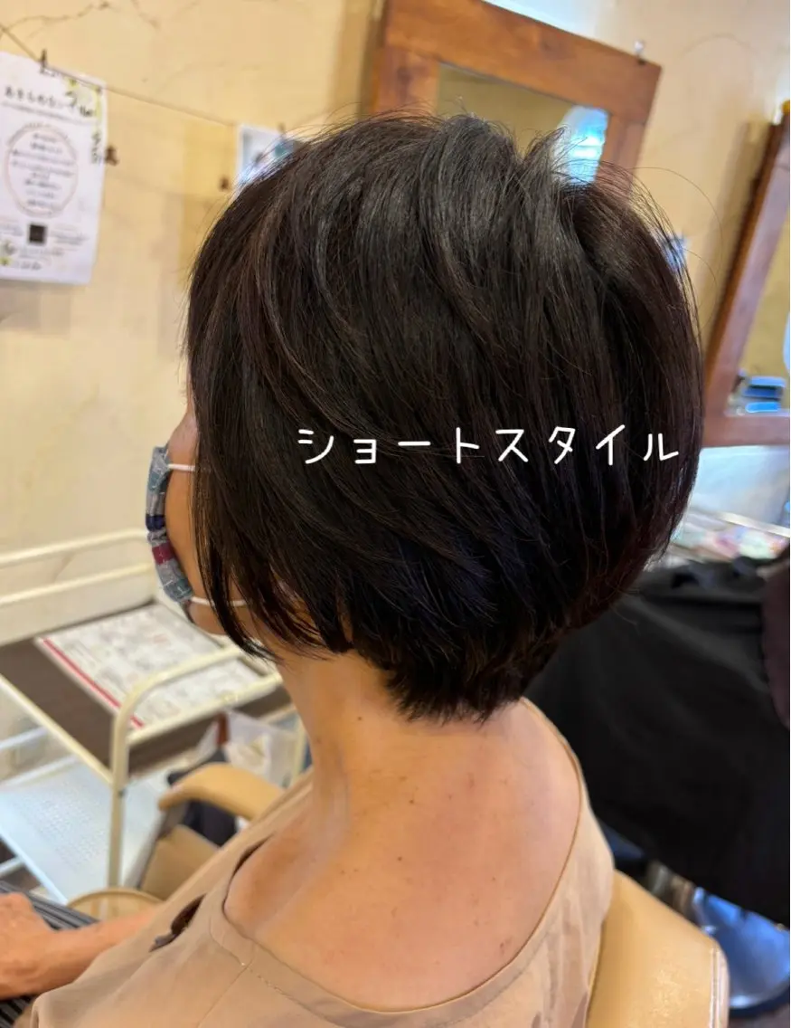 ショート 顔周りカット ショートヘア カット ヘアカラー 大鹿 数馬のヘアスタイル
